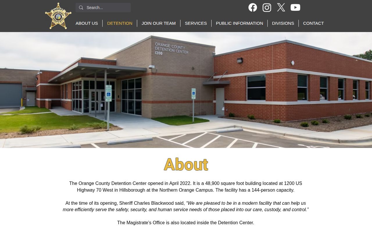Orange County Sheriff detention menu without a 72-hour release feed