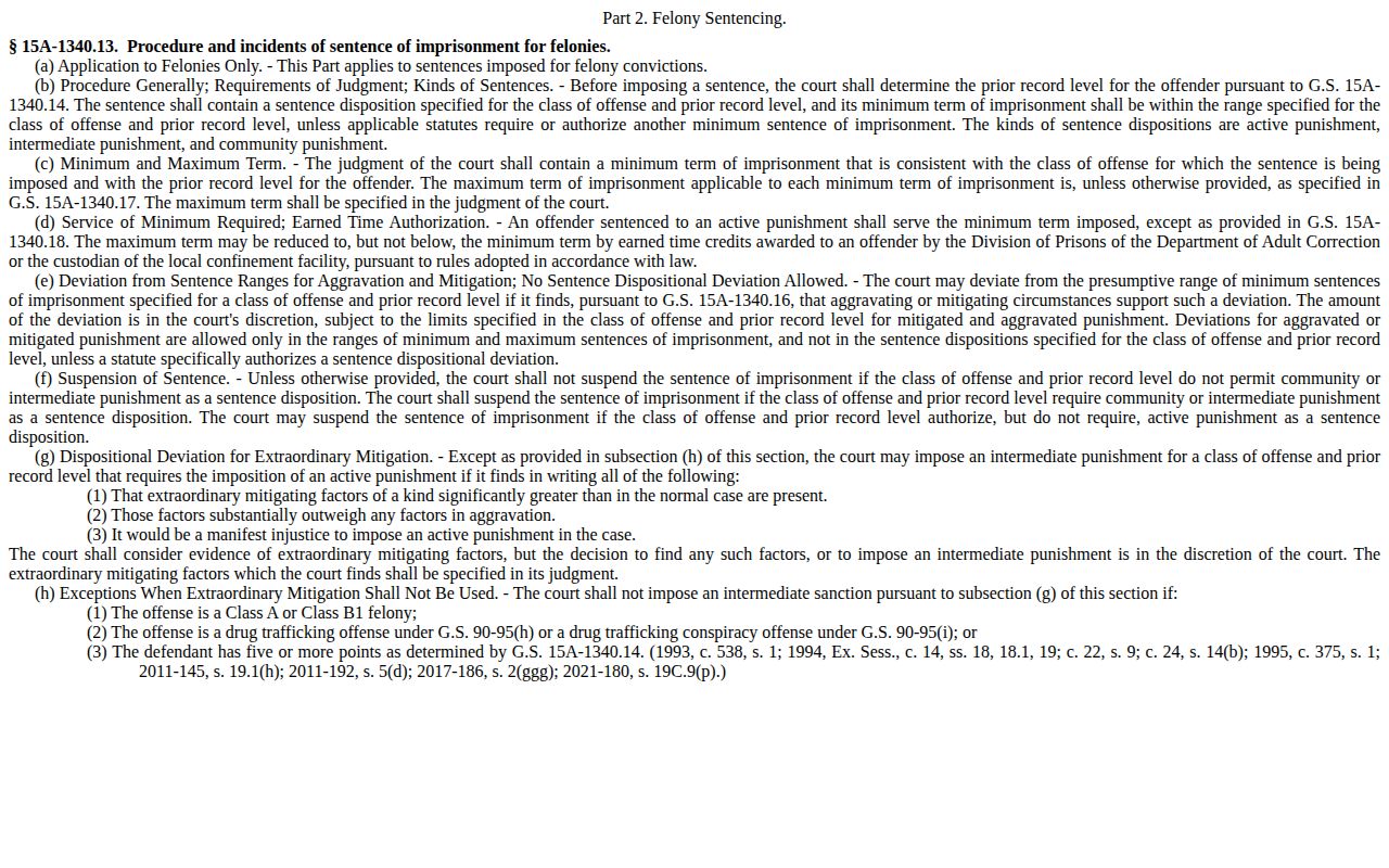 Orange County projected release date felony calculation statute