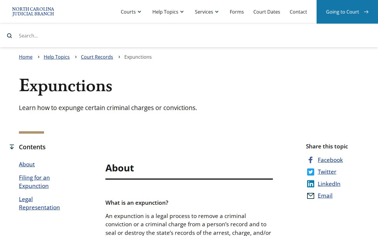 North Carolina expunction guidance for Orange County released inmate mugshots